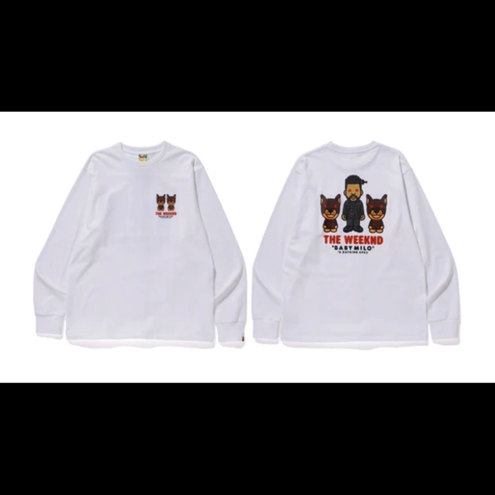 BAPE x the weeknd long sleeve shirt